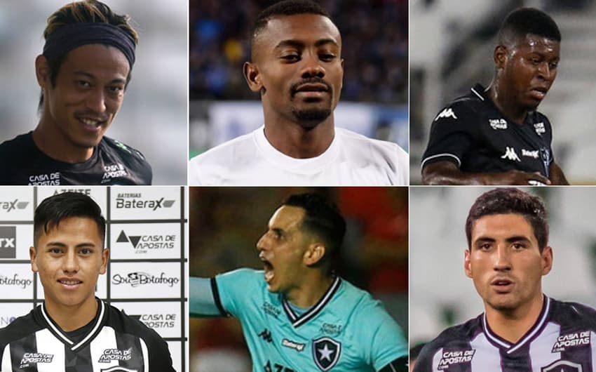 Montagem Botafogo - Honda, Kalou, Gabriel Cortez, Lecaros, Gatito e Barrandeguy