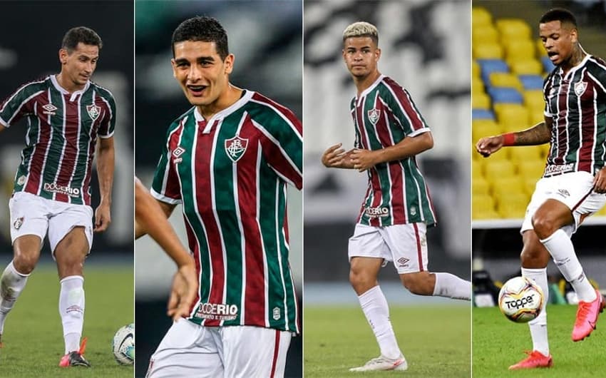 Montagem Fluminense - Ganso, Michel Araújo, Miguel e Caio Paulista