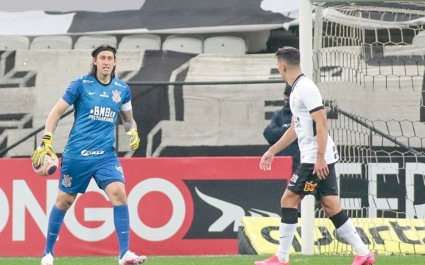 Cássio e Avelar - Corinthians x Palmeiras