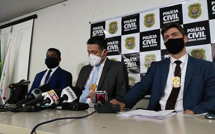 Em coletiva, membros da Polícia Civil mineira detalhou os crimes investigados no Cruzeiro