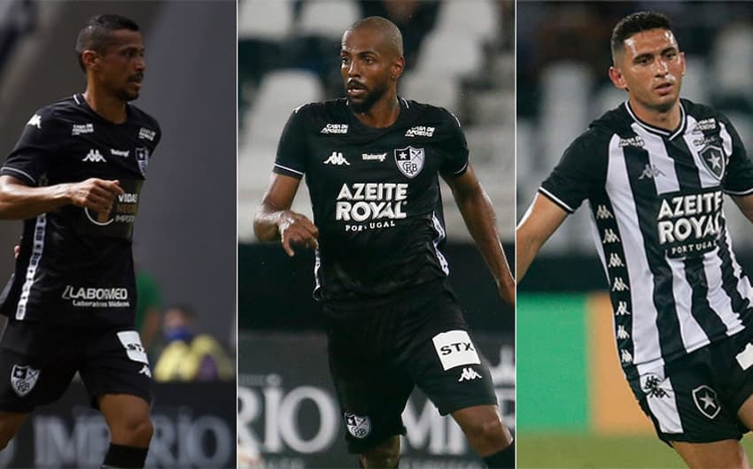 Montagem Botafogo - Cícero, Ruan Renato e Danilo Barcelos