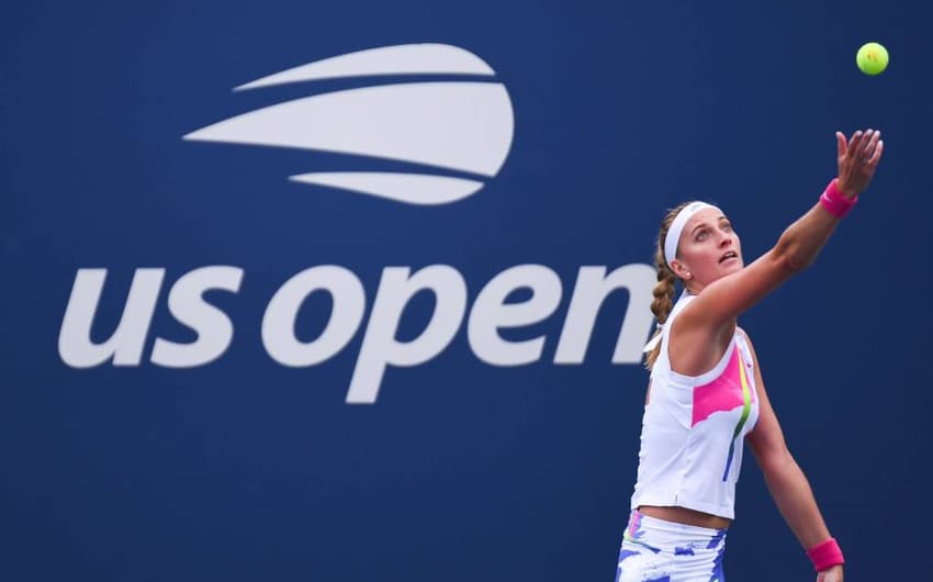 Petra Kvitova em ação no US Open 2020