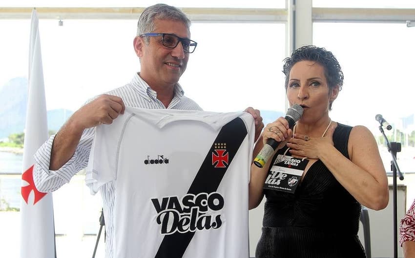 Presidente Alexandre Campello e a 2ª Vice Geral do Clube, Sônia Andrade, durante a 1ª edição do Vasco Delas