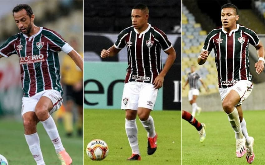 Montagem Fluminense - Nenê, Wellington Silva e Fernando Pacheco