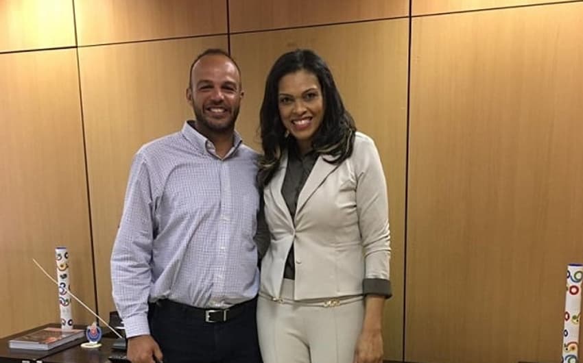 Kelly Müller se reuniu com o Secretário Nacional de Esporte de Alto Rendimento Bruno Souza (Foto: Divulgação)