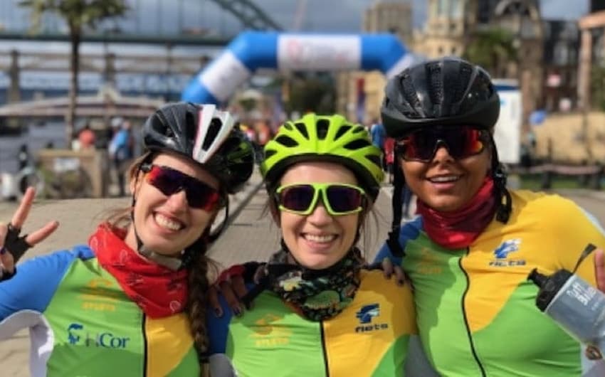 Débora Reichert, Patrícia Fonseca e Priscilla Pignolatti, triatletas transplantadas, mostram a importância da doação de órgãos
