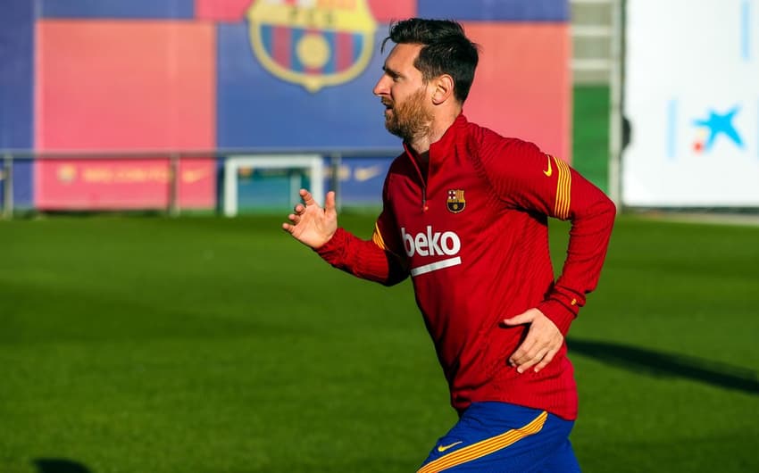 Treino - Barcelona - Messi