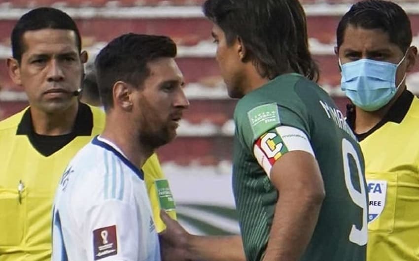 Marcelo Moreno e Lionel Messi - Argentina x Bolívia