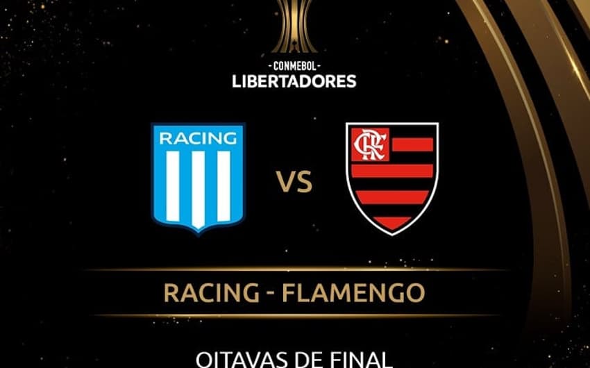 Racing x Flamengo farão uma das oitavas de final na Libertadores 2020