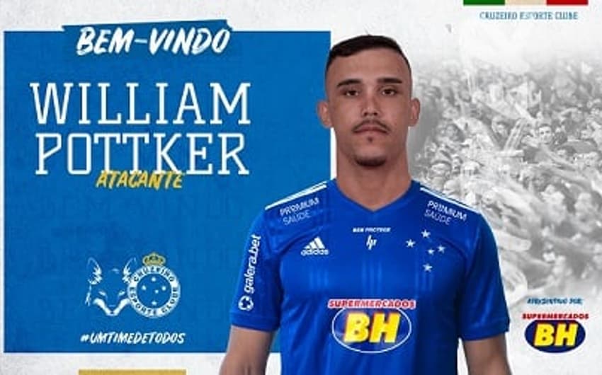 Pottker, de 26 anos,  assinou contrato por quatro temporadas com o Cruzeiro