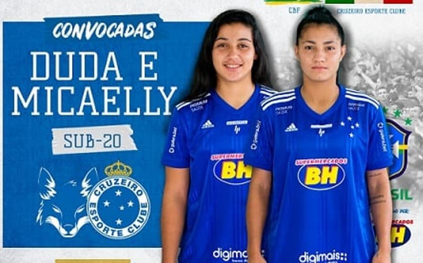 Duda e Micaelly já foram chamadas em outra oportunidade para a seleção brasileira sub-20