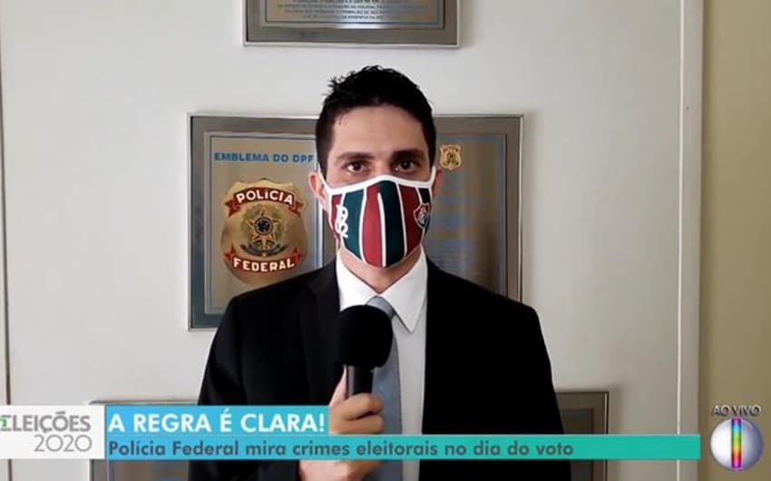Delegado Paulo Cassiano Fluminense máscara