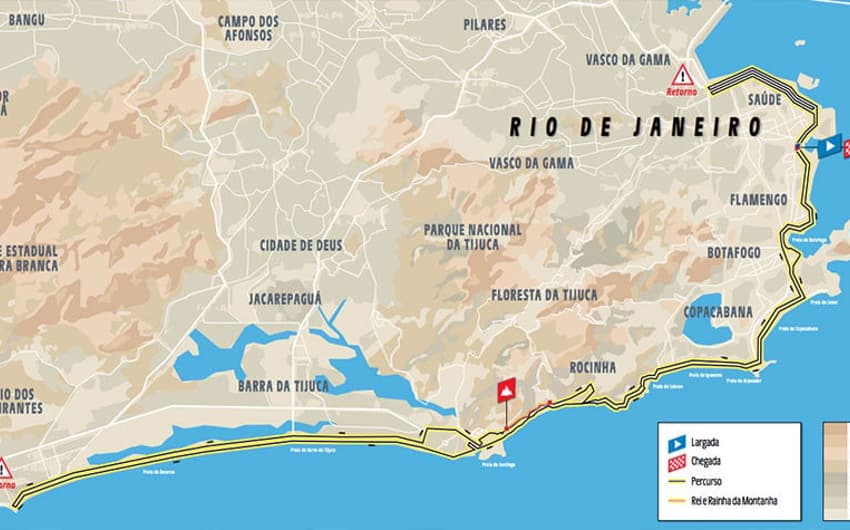 Mapa da Prova - L'Étape Brasil by Tour de France