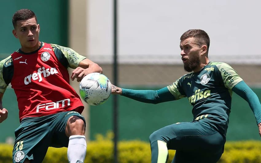 Lucas Lima treino Palmeiras