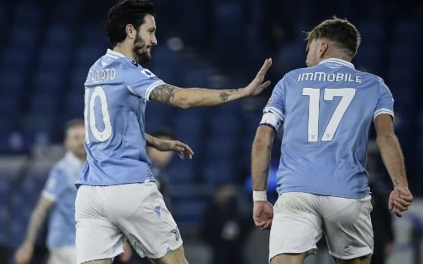Lazio x Napoli - Immobile e Luis Alberto