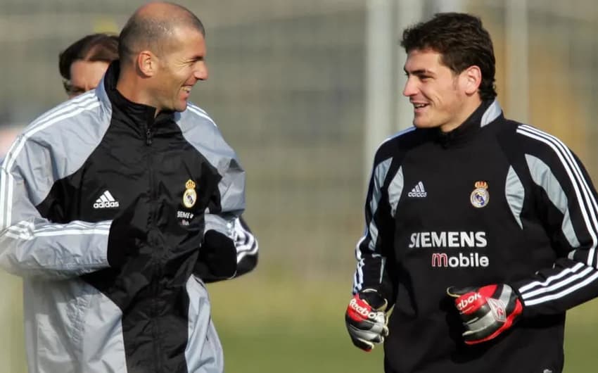 Zidane e Casillas - Real Madrid