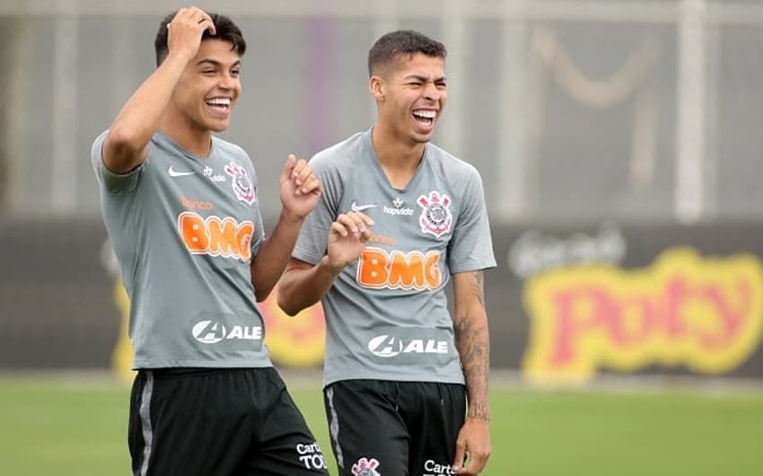 Roni e Gabriel Pereira - Treino Corinthians