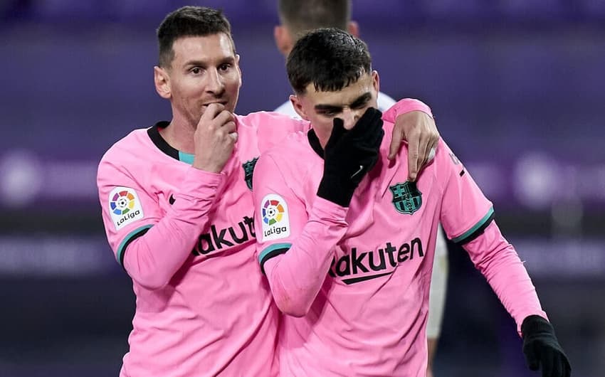 Pedri e Messi - Barcelona