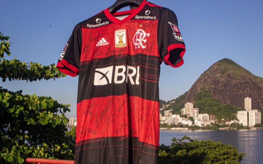 Flamengo Camisa Autografada