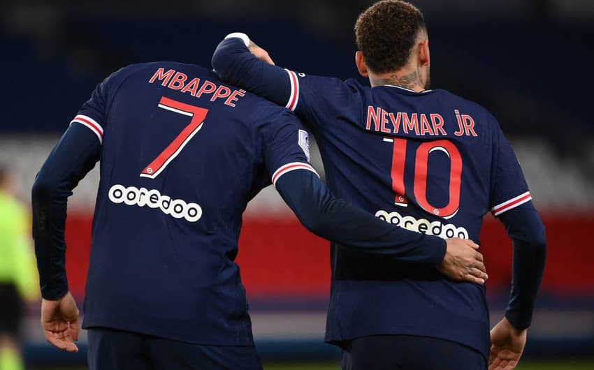 PSG x Montpellier - Neymar e Mbappé