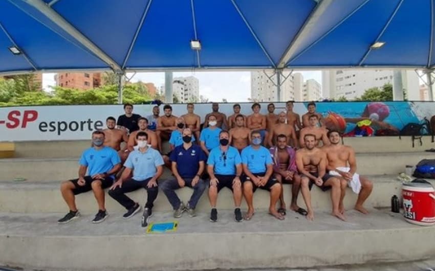 Seleção de polo aquático em São Paulo (Foto: Divulgação/CBDA)