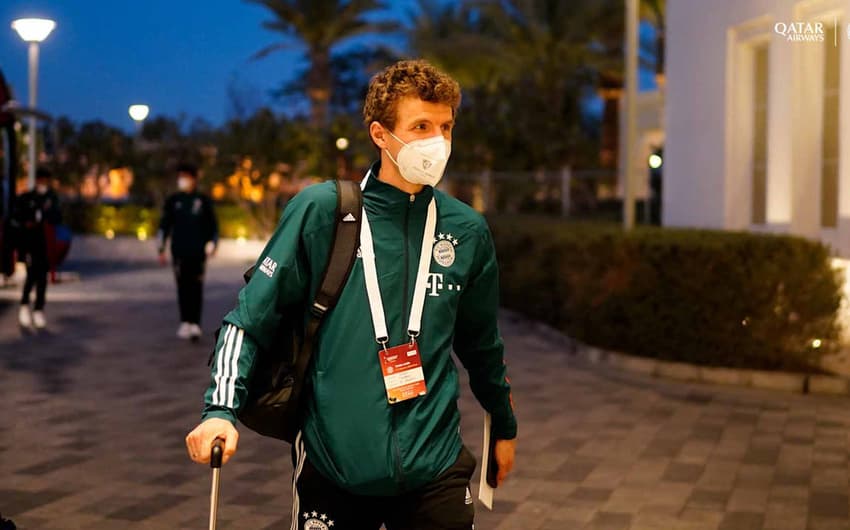 Thomas Müller - Bayern - Chegada ao Qatar para o Mundial de Clubes