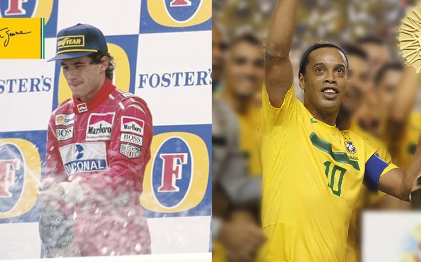 Ayrton Senna e Ronaldinho