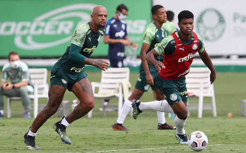 Palmeiras treino Felipe Melo Newton