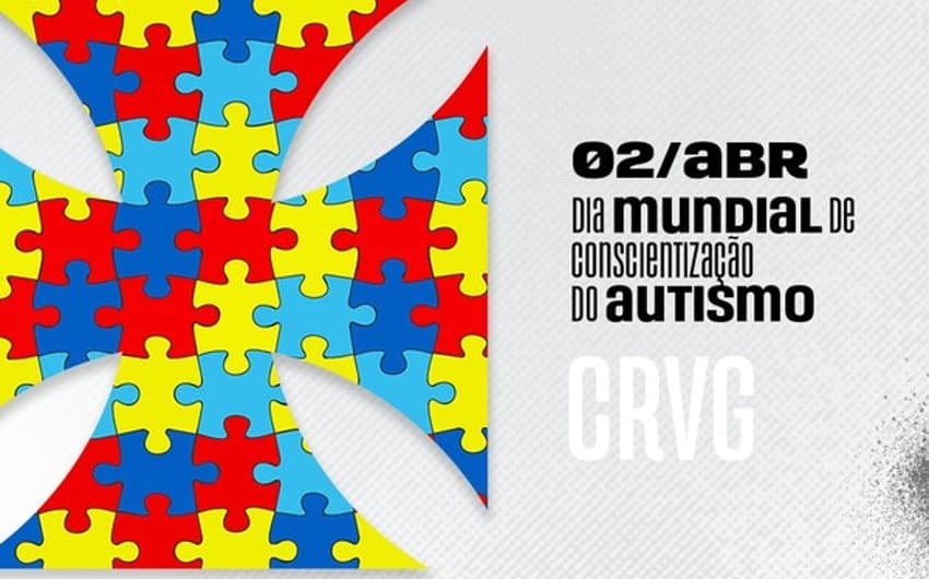 Vasco - Dia Mundial da Conscientização do Autismo Blue heart