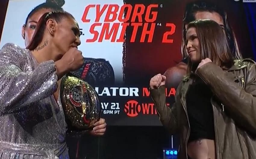 Cyborg e Smith voltam a se reencontrar no MMA após cinco anos (Foto: Reprodução)