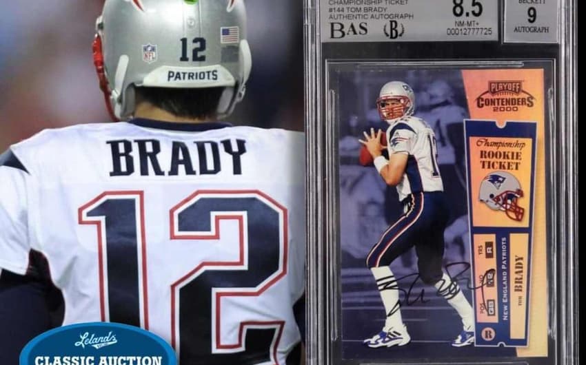 Card de Tom Brady foi vendido por valor recorde