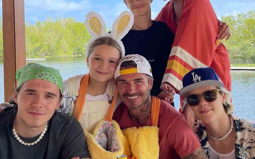 David Beckham e família