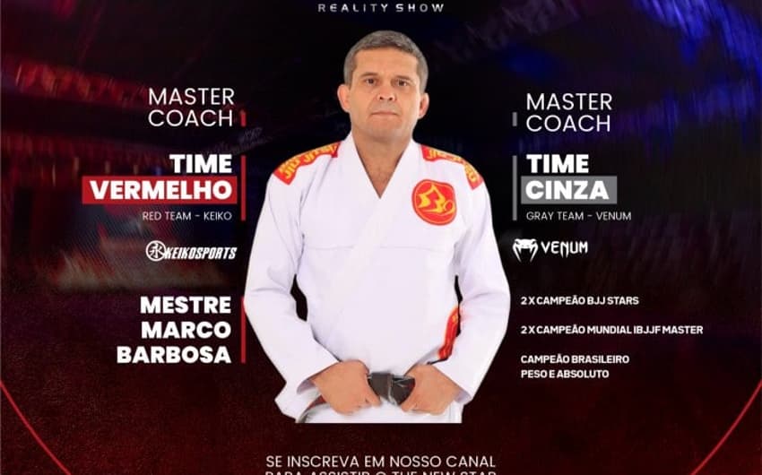 Barbosinha irá treinar os dois times na semana inicial do reality show "The New Star"