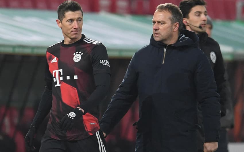 Hansi Flick e Lewandowski - Bayern de Munique
