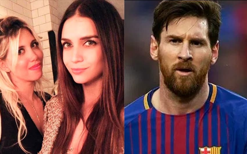 Wanda Nara e irmã e Messi.
