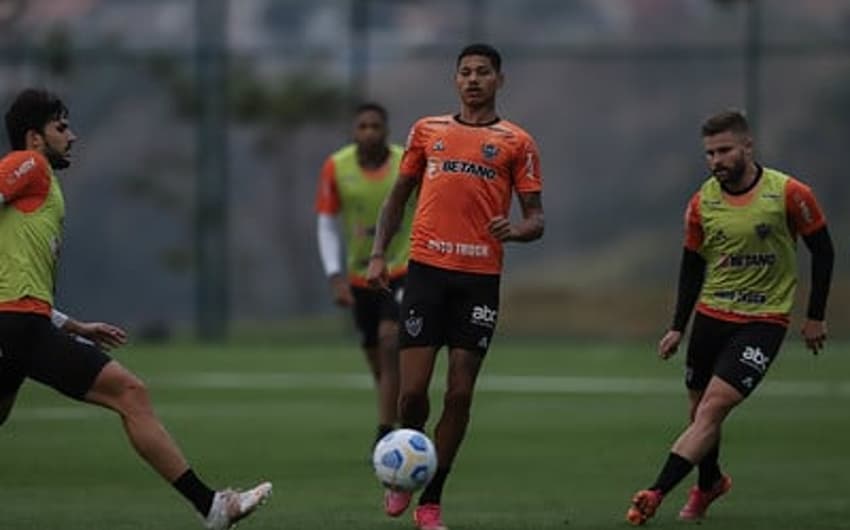 O time atleticano está na fase final de preparação para encarar o São Paulo, no Mineirão