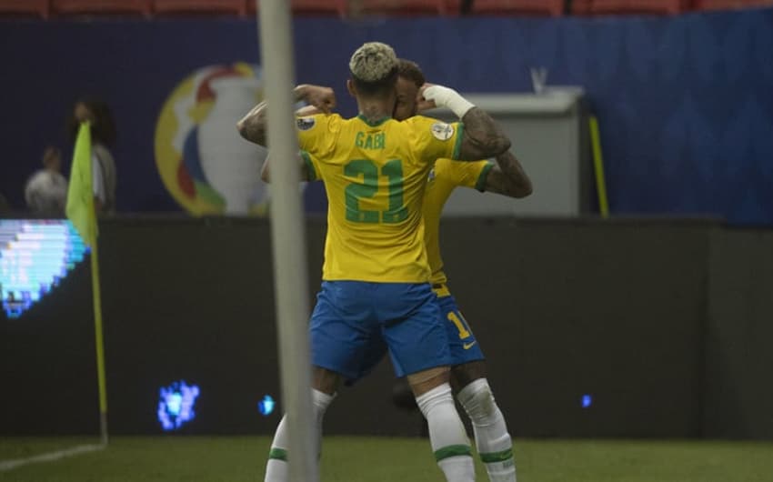 Gabigol e Neymar -  Seleção