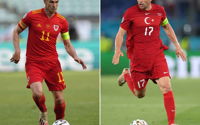 Montagem: Bale (País de Gales) e Yilmaz (Turquia)