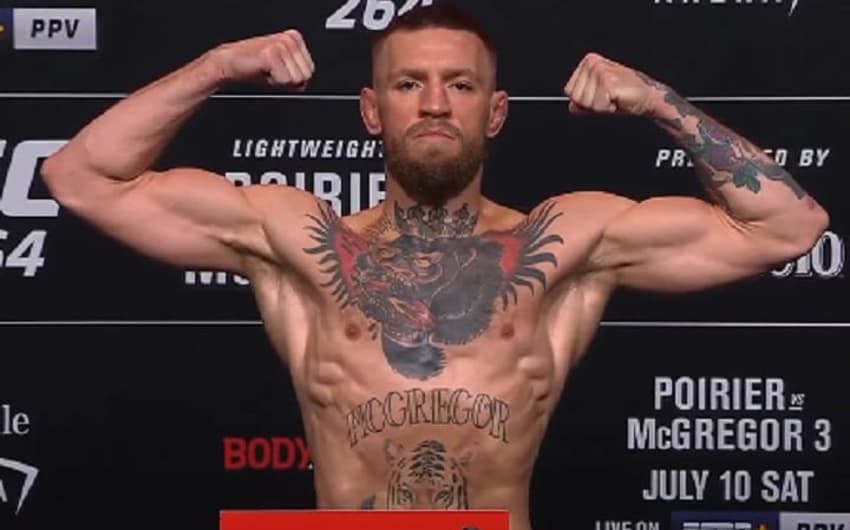 McGregor estará em ação na trilogia contra Poirier no UFC 264 (Foto: Reprodução/YouTube)