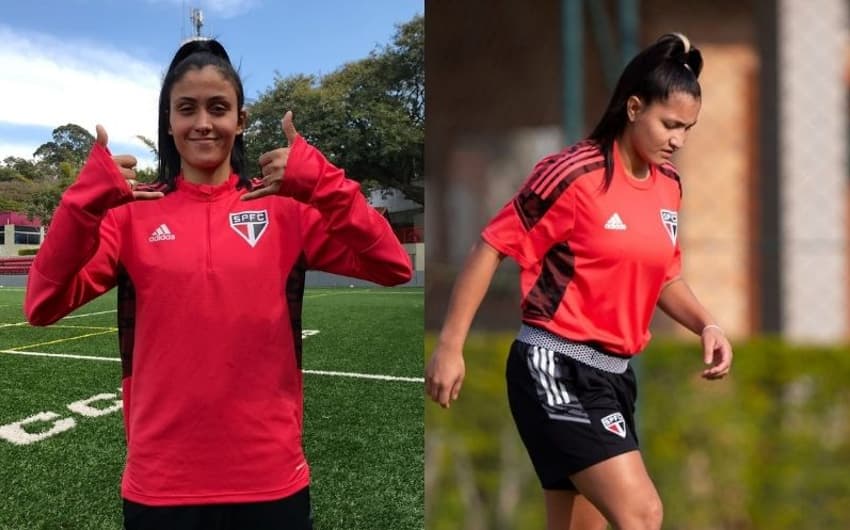 Jaqueline e Micaelly, destaques do time feminino do São Paulo