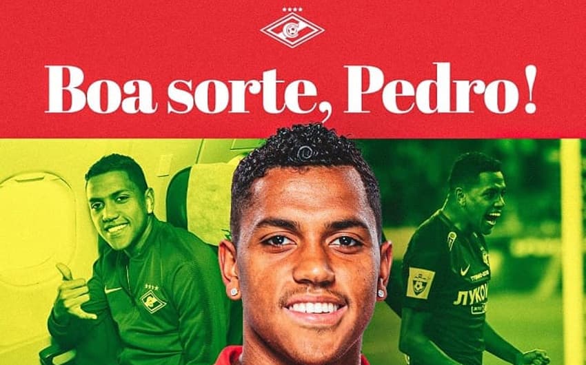 Anúncio do Spartak sobre empréstimo de Pedro Rocha ao Athletico