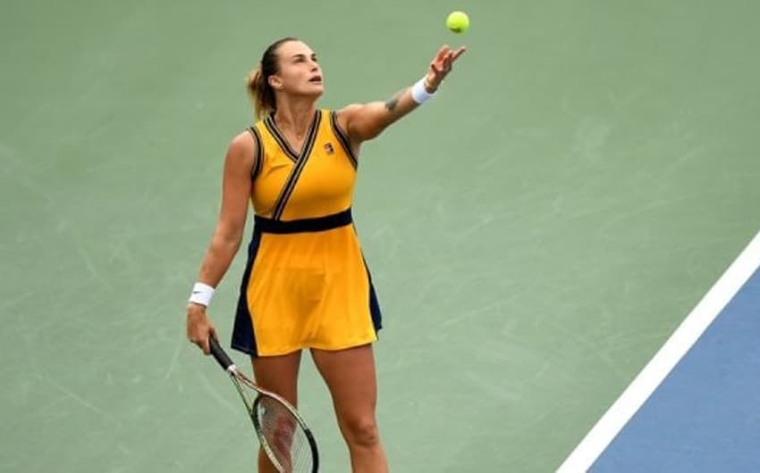 Aryna Sabalenka em ação no US Open
