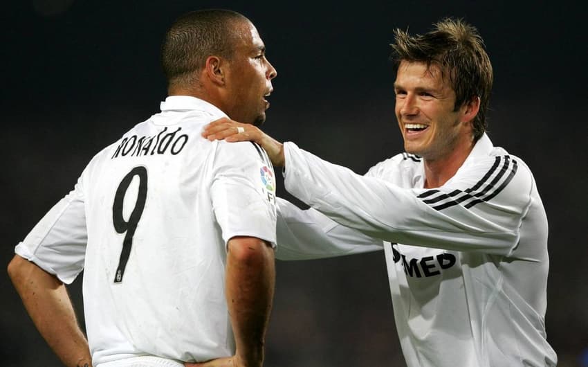Ronaldo Fenômeno e David Beckham - Real Madrid