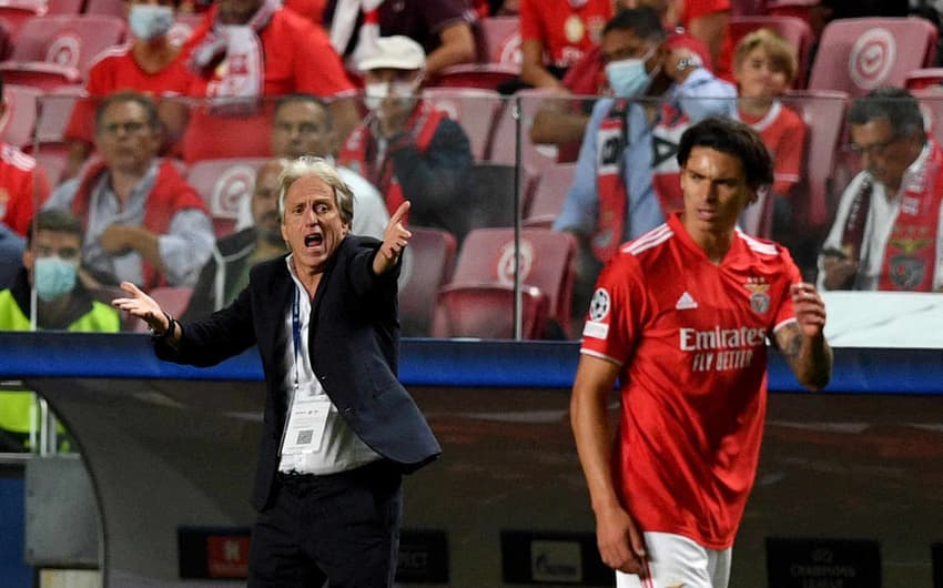 Benfica x Barcelona - Darwin Núñez e Jorge Jesus