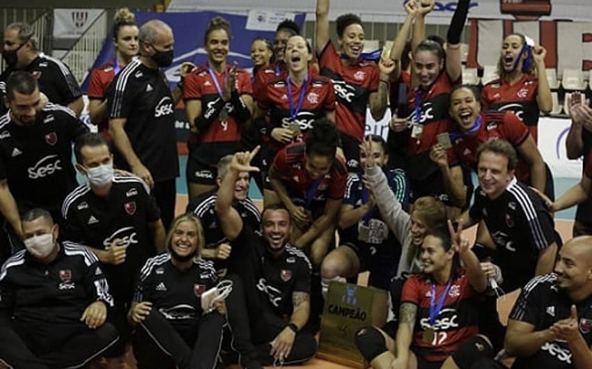 Sesc Flamengo conquistou o título do Carioca (Foto: Gilvan Souza/CRF)