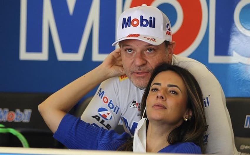 Rubinho Barrichello e Paloma Tocci