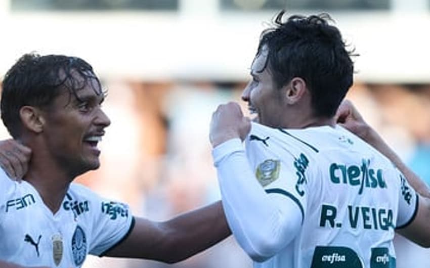 Santos x Palmeiras - Rapgael Veiga e Gustavo Scarpa
