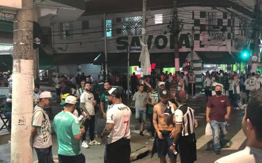 Torcedores de Palmeiras e Atlético-MG dividiram ambiente amigável no Allianz Parque