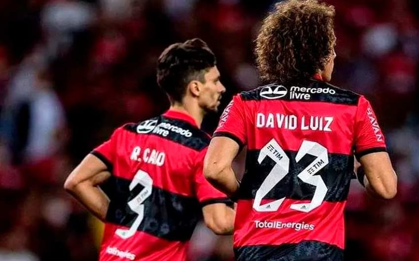 David Luiz e Rodrigo Caio no Flamengo