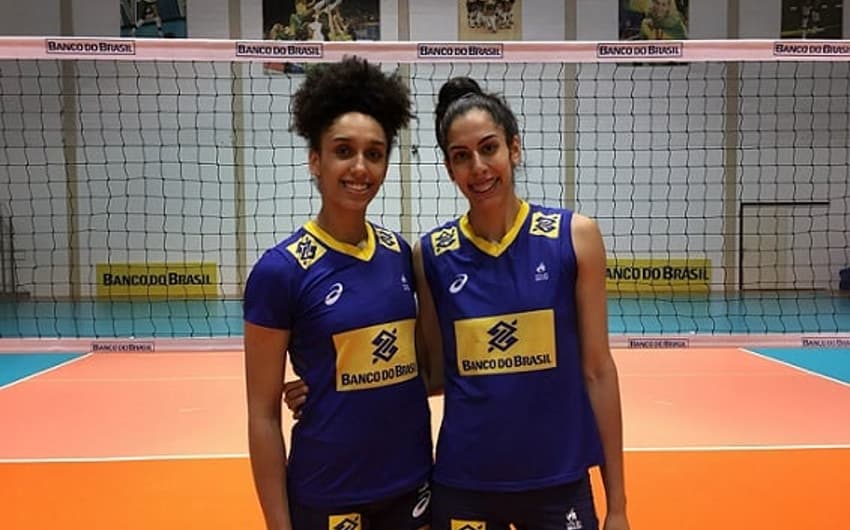 Lorena e Diana começam a ganhar destaque na Seleção Brasileira (Foto: Divulgação/CBV)